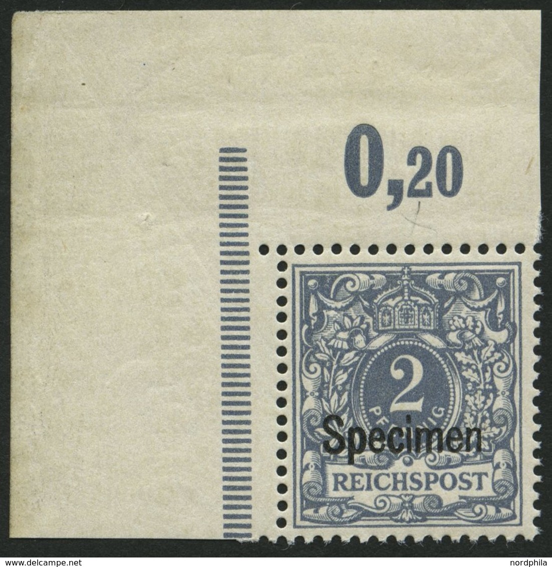 OST-SACHSEN 52SP **, 1945, 10 Pf. Grau, Aufdruck Specimen, Linke Obere Bogenecke, Pracht, Fotoattest Jäschke Eines Ehema - Other & Unclassified