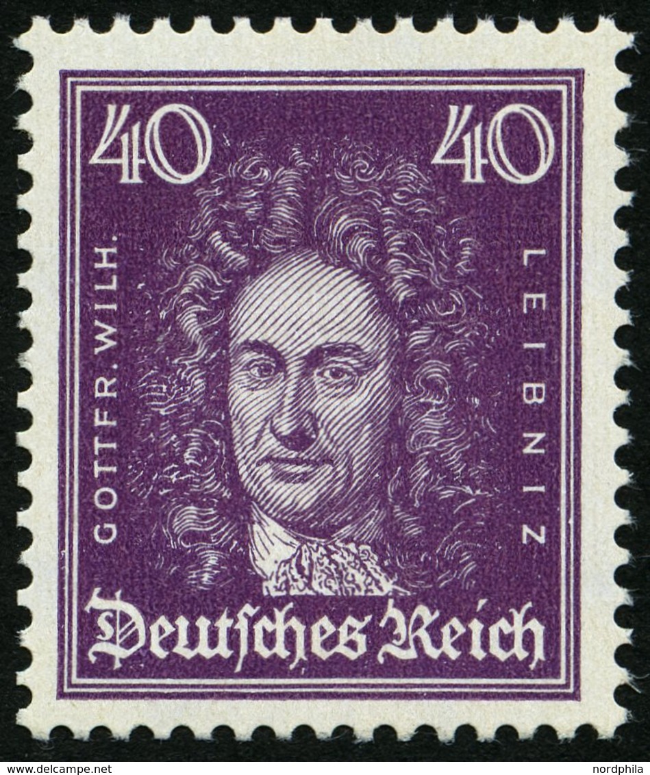 Dt. Reich 395 **, 1926, 40 Pf. Leibniz, Pracht, Mi. 160.- - Autres & Non Classés