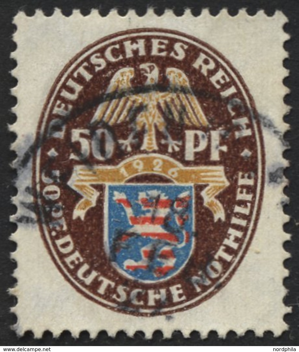 Dt. Reich 401X O, 1926, 50 Pf. Nothilfe, Wz. Stehend, Pracht, Mi. 130.- - Other & Unclassified