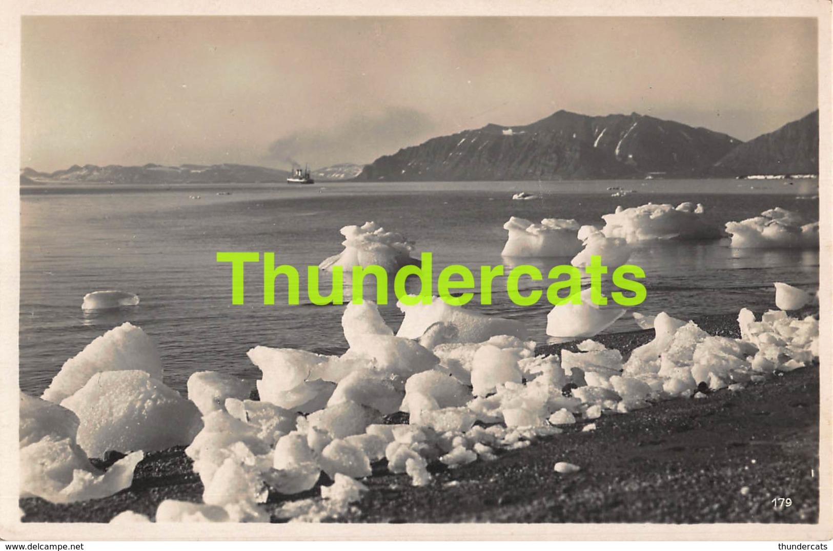 CPA  NORGE NORWAY  PHOTO FOTO HAMBURG SUD M S MONTE ROSA 1931 POLAR EXPEDITION GREEN HARBOUR BAY - Norwegen