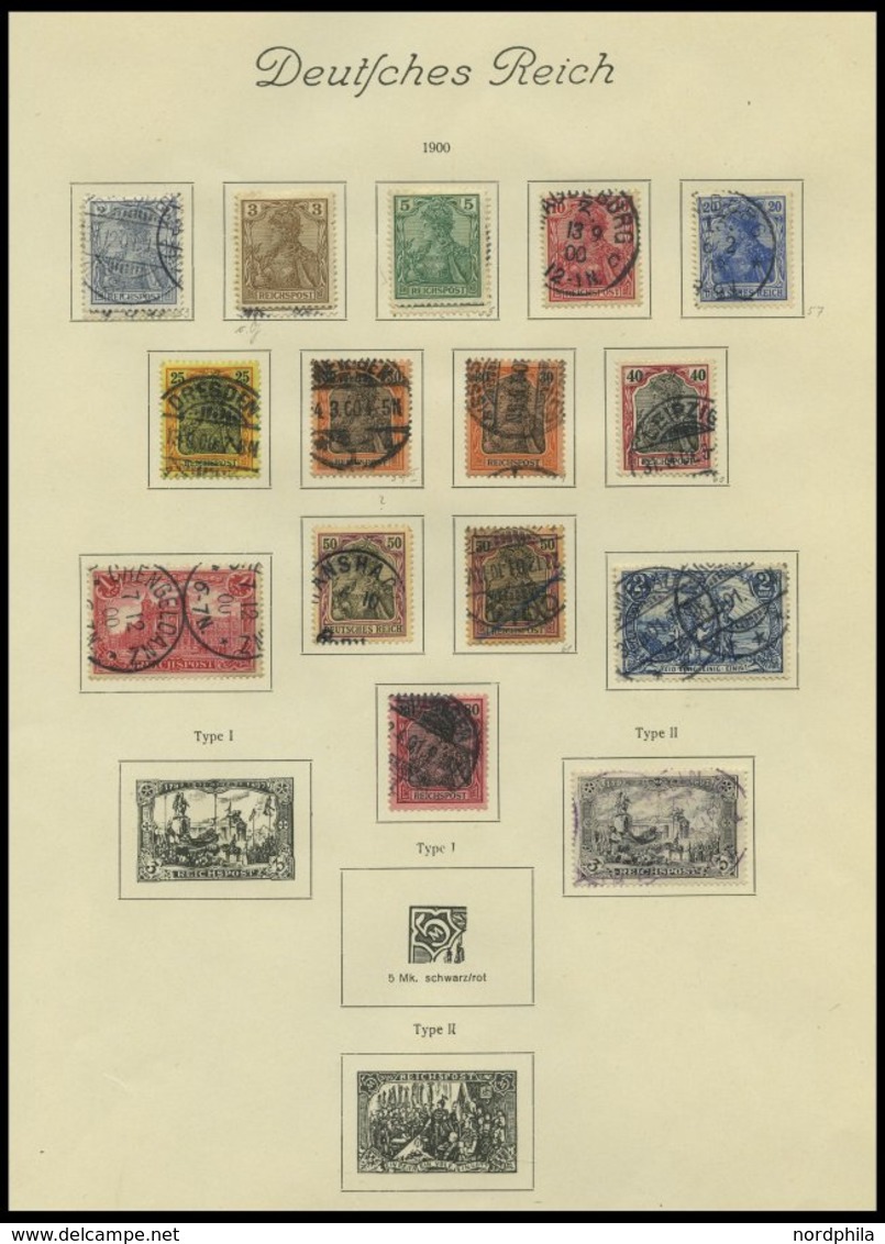 SAMMLUNGEN O, Fast Nur Gestempelter Alter Sammlungsteil Dt. Reich Von 1872-1915, Etwas Unterschiedliche Erhaltung Mit Vi - Used Stamps