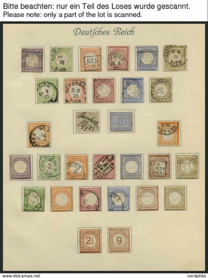 SAMMLUNGEN O,* , Alte Sammlung Dt. Reich Von 1872-1922 Im Borekalbum Mit Zahlreichen Guten Werten, Etwas Unterschiedlich - Used Stamps