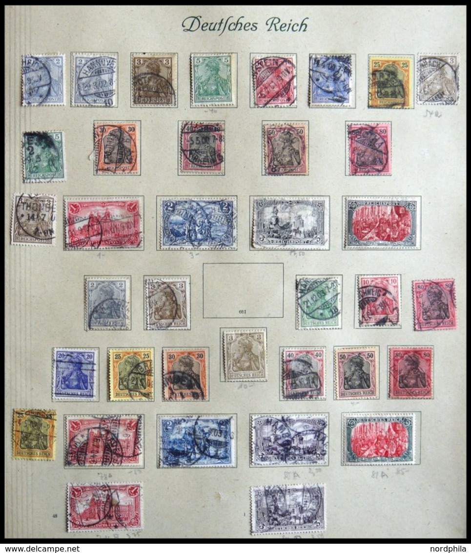 SAMMLUNGEN O,* , Alter Sammlungsteil Von 1872-1922 Mit Zahlreichen Besseren Werten, Unterschiedliche Erhaltung, Niedrige - Used Stamps