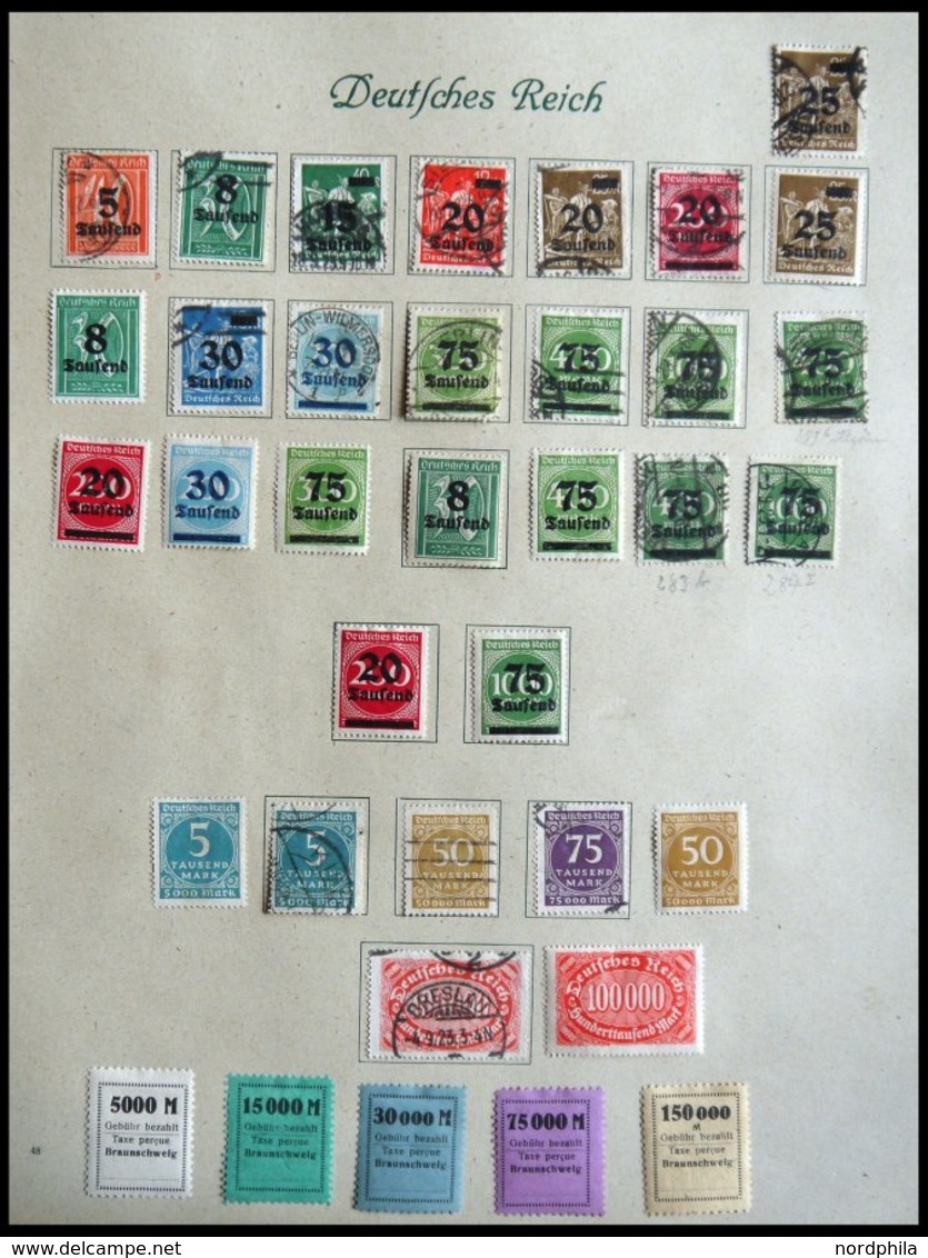 SAMMLUNGEN O,* , Alter Sammlungsteil Von 1872-1922 Mit Zahlreichen Besseren Werten, Unterschiedliche Erhaltung, Niedrige - Used Stamps