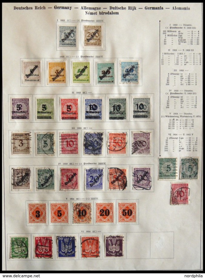 SAMMLUNGEN O,*,(*) , 1872-1930, Alter Sammlungsteil Dt. Reich Mit Besseren Werten, Stark Unterschiedliche Erhaltung, Vie - Used Stamps