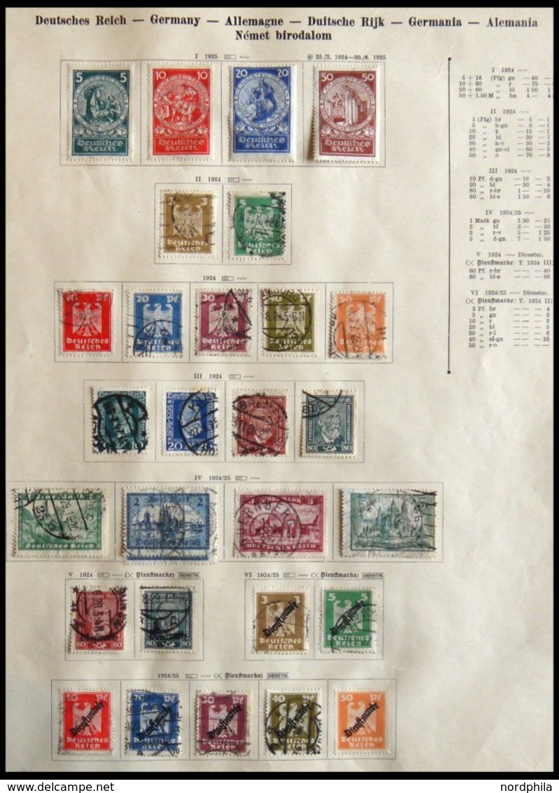 SAMMLUNGEN O,*,(*) , 1872-1930, Alter Sammlungsteil Dt. Reich Mit Besseren Werten, Stark Unterschiedliche Erhaltung, Vie - Used Stamps