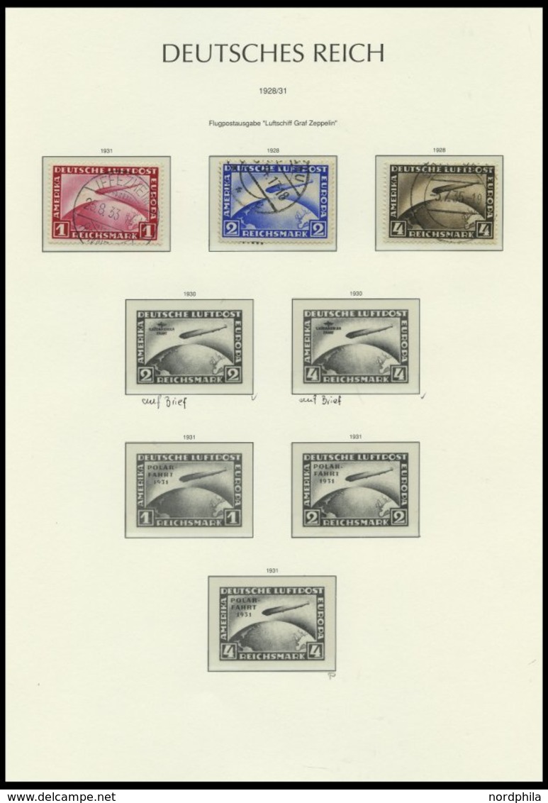 SAMMLUNGEN O, Gestempelter Sammlungsteil Dt. Reich Von 1923-32 Mit Vielen Guten Mittleren Werten Auf Leuchtturm Falzloss - Used Stamps
