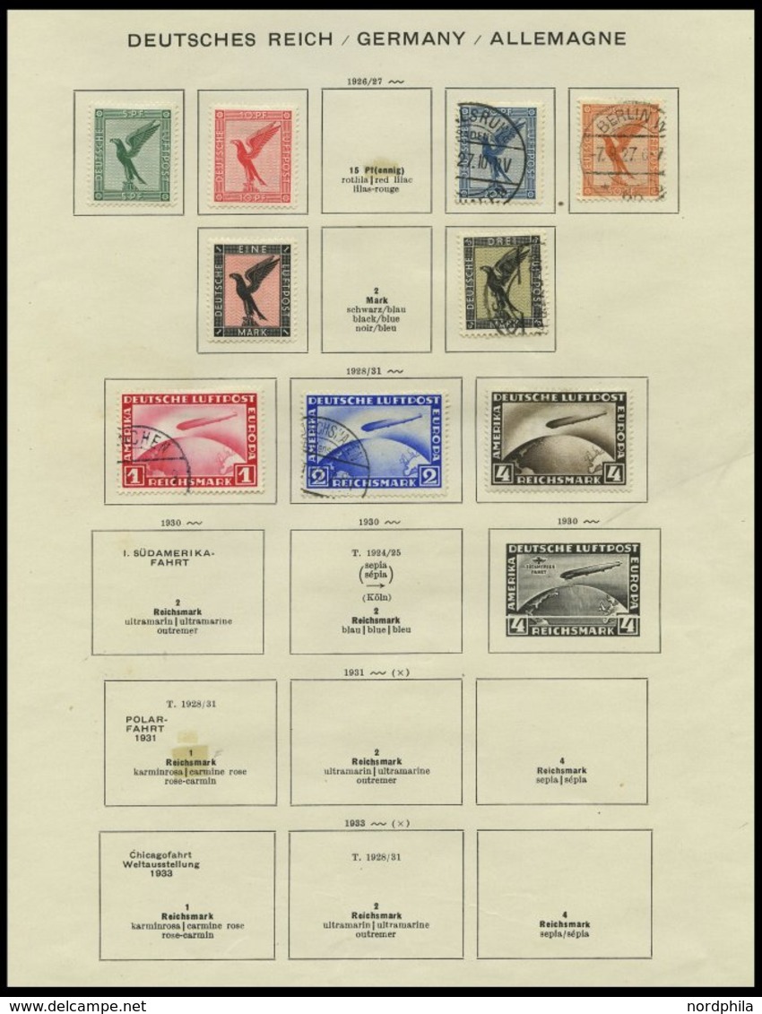 SAMMLUNGEN O,* , 1923-1945, Sammlungsteil Dt. Reich Mit Vielen Guten Sätzen Und Blocks, Gestempelt Oder Ungebraucht Gesa - Used Stamps