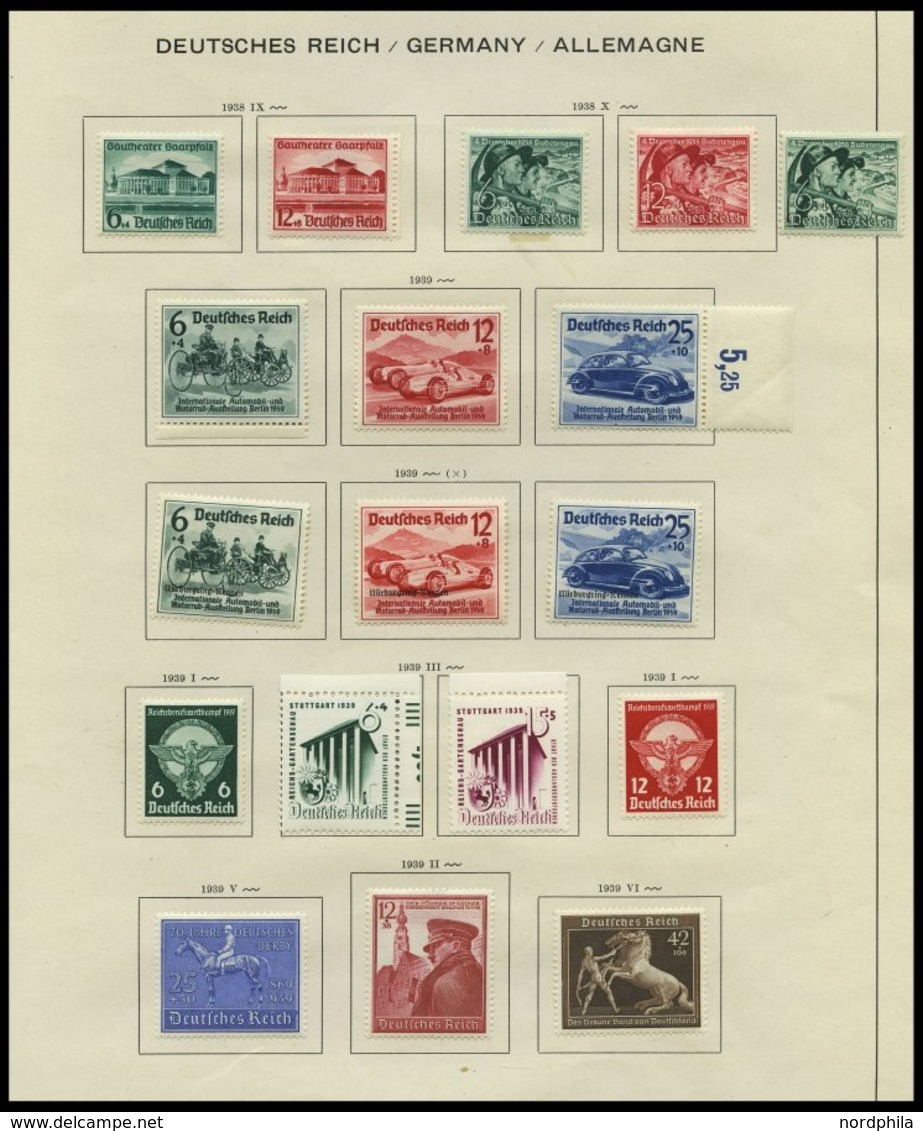 SAMMLUNGEN O,* , 1923-1945, Sammlungsteil Dt. Reich Mit Vielen Guten Sätzen Und Blocks, Gestempelt Oder Ungebraucht Gesa - Used Stamps