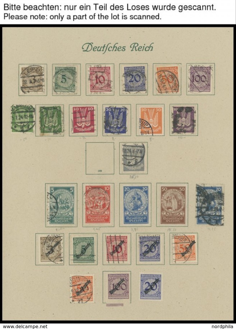 SAMMLUNGEN O,* , 1923-45 Sammlung Dt. Reich Mit Vielen Guten Werten, Sätzen Und Blocks (Bl. 4-11 O,*), Etwas Unterschied - Gebraucht