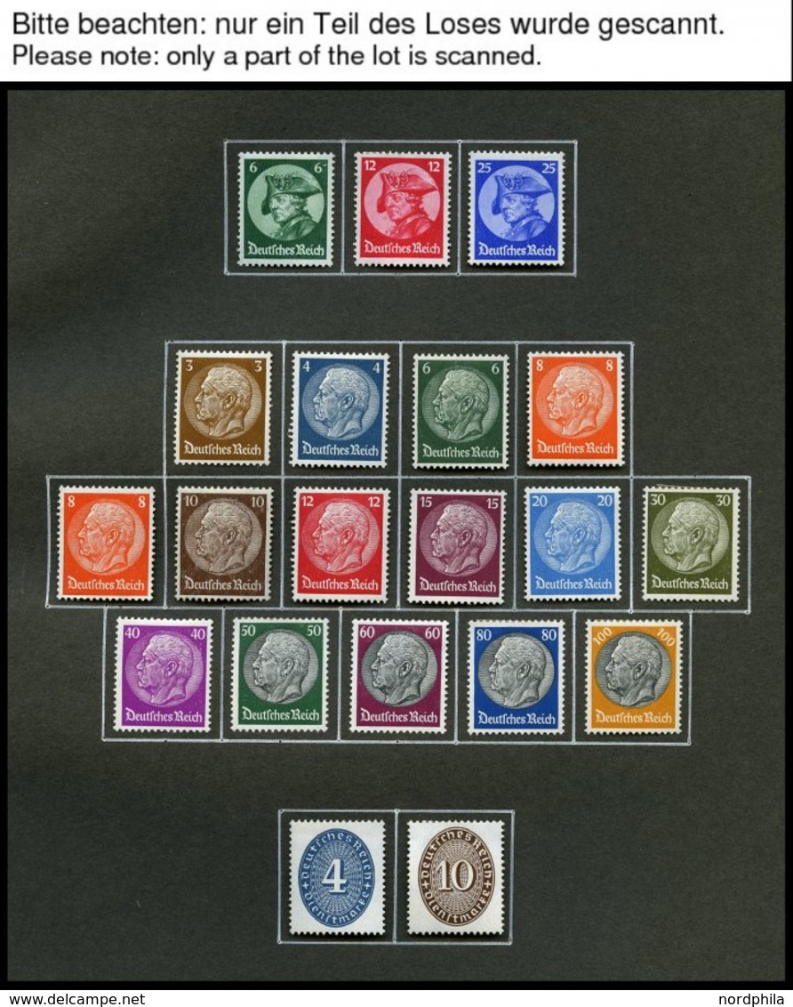SAMMLUNGEN *, 1933-45, Ungebrauchte Sammlung Dt. Reich, Bis Auf Die Blocks Komplett Im Alten Album, Fast Nur Prachterhal - Used Stamps