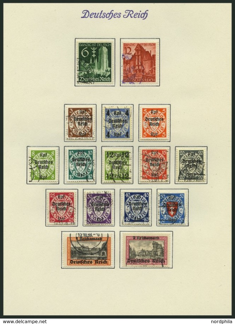 SAMMLUNGEN O, 1933-45, Bis Auf Chicagofahrt, Bl. 2, 3, 5/6 Und 9 In Den Hauptnummern Komplette Sammlung Bis 1944, Mit Ei - Oblitérés