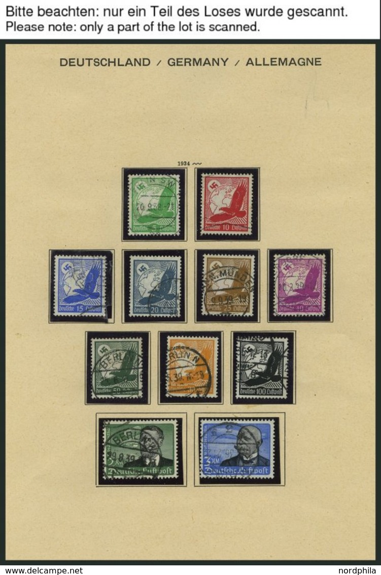 SAMMLUNGEN O, 1934-44, Gestempelter Sammlungsteil Auf Seiten, Feinst/Pracht, Mi. Ca. 1000.- - Used Stamps