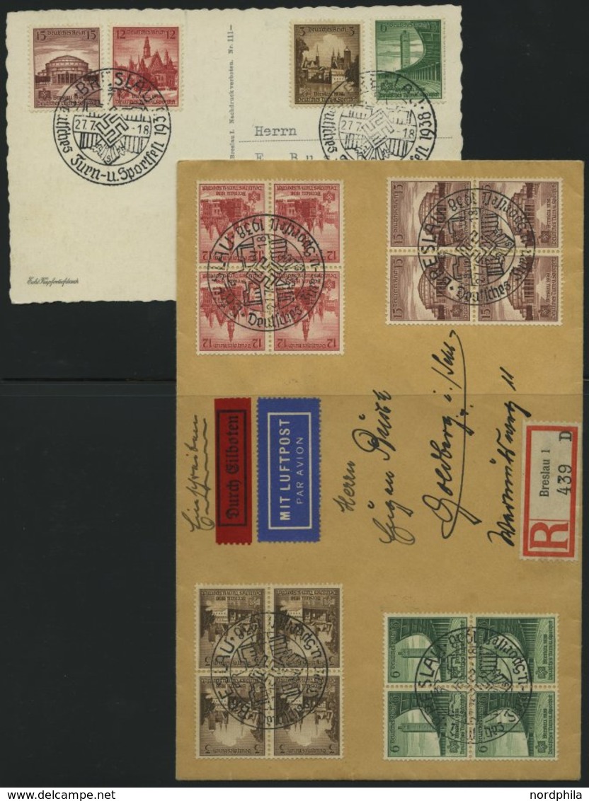 SAMMLUNGEN 1938-45, Interessante Sammlung Von 135 Belegen Mit Verschiedenen, Meist Portogerechten Sondermarken-Frankatur - Gebraucht