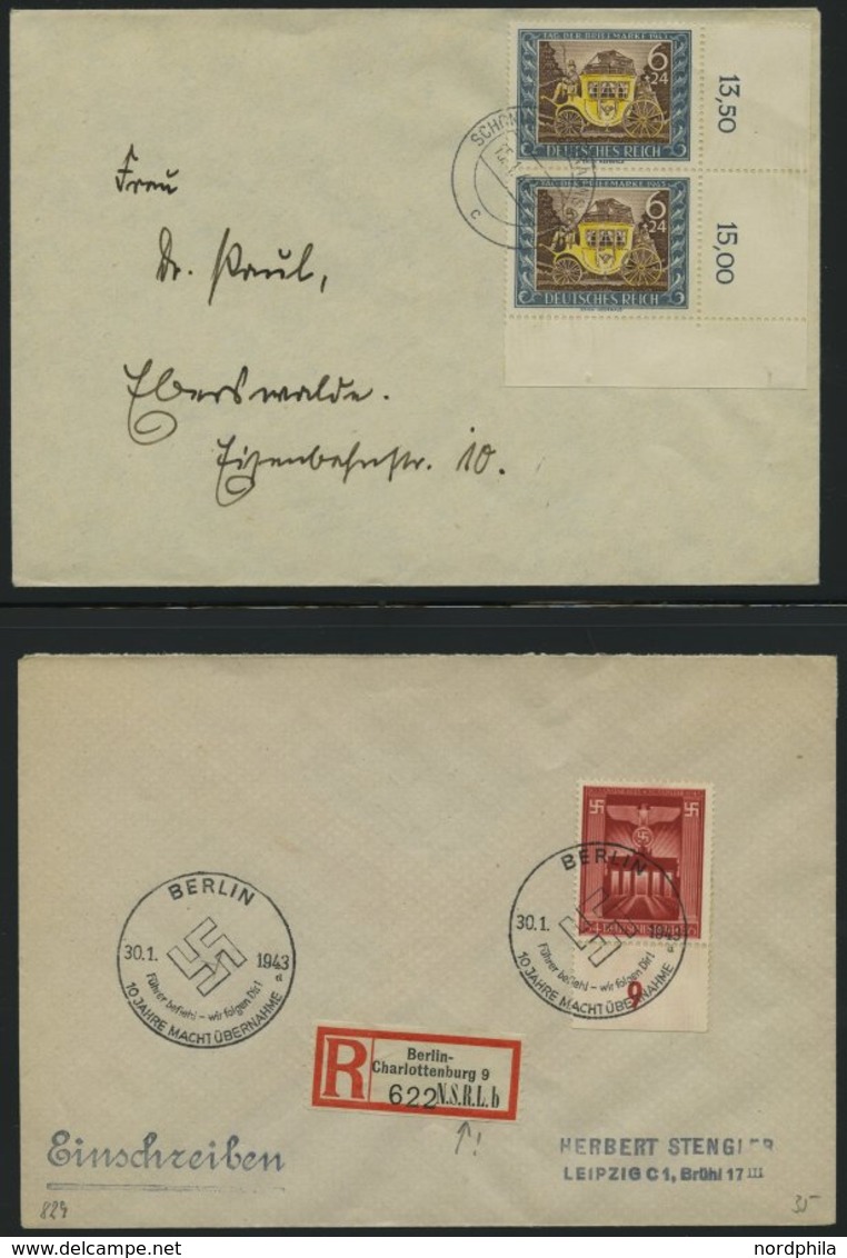 SAMMLUNGEN 1938-45, Interessante Sammlung Von 135 Belegen Mit Verschiedenen, Meist Portogerechten Sondermarken-Frankatur - Used Stamps