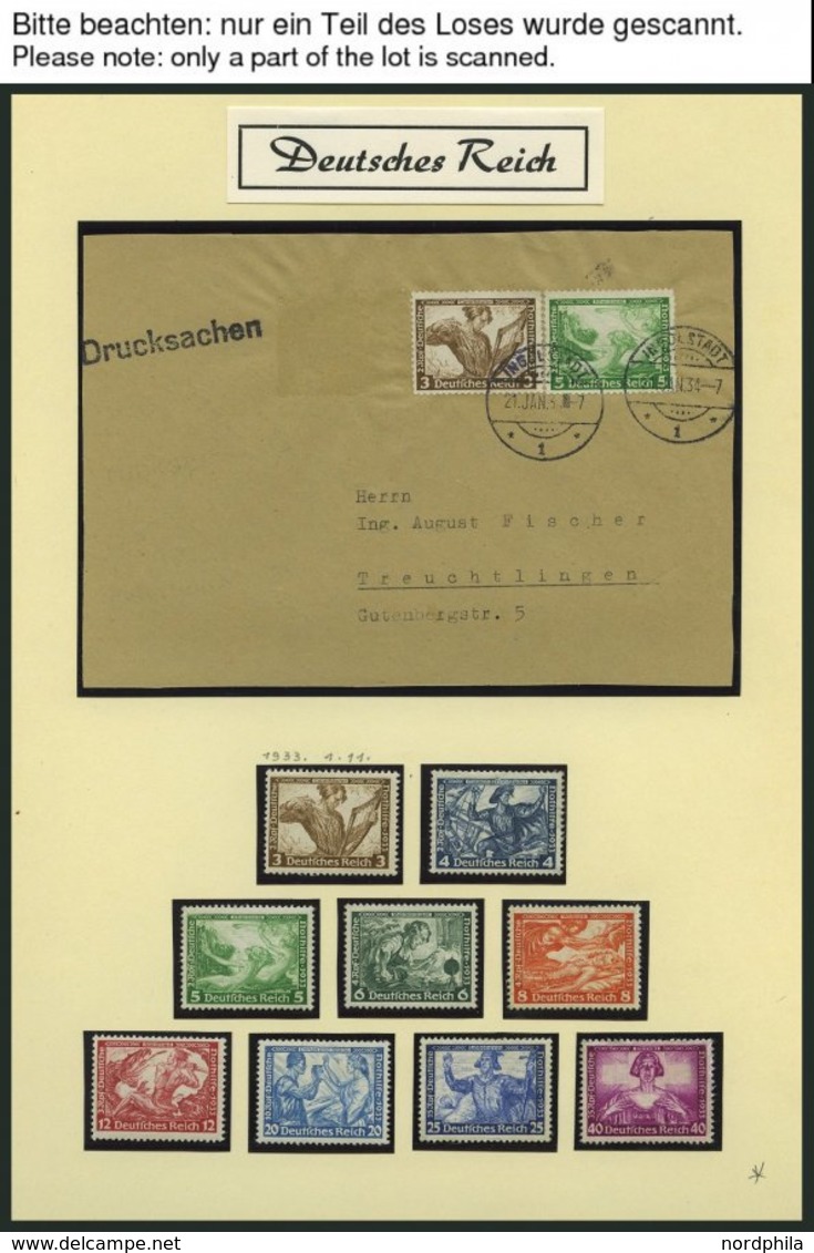 SAMMLUNGEN **,*,Brief,o,BrfStk , 1933-45, Reichhaltige Saubere Sammlung Dt. Reich, Ohne Spitzenwerte Aber Mit Vielen Son - Used Stamps