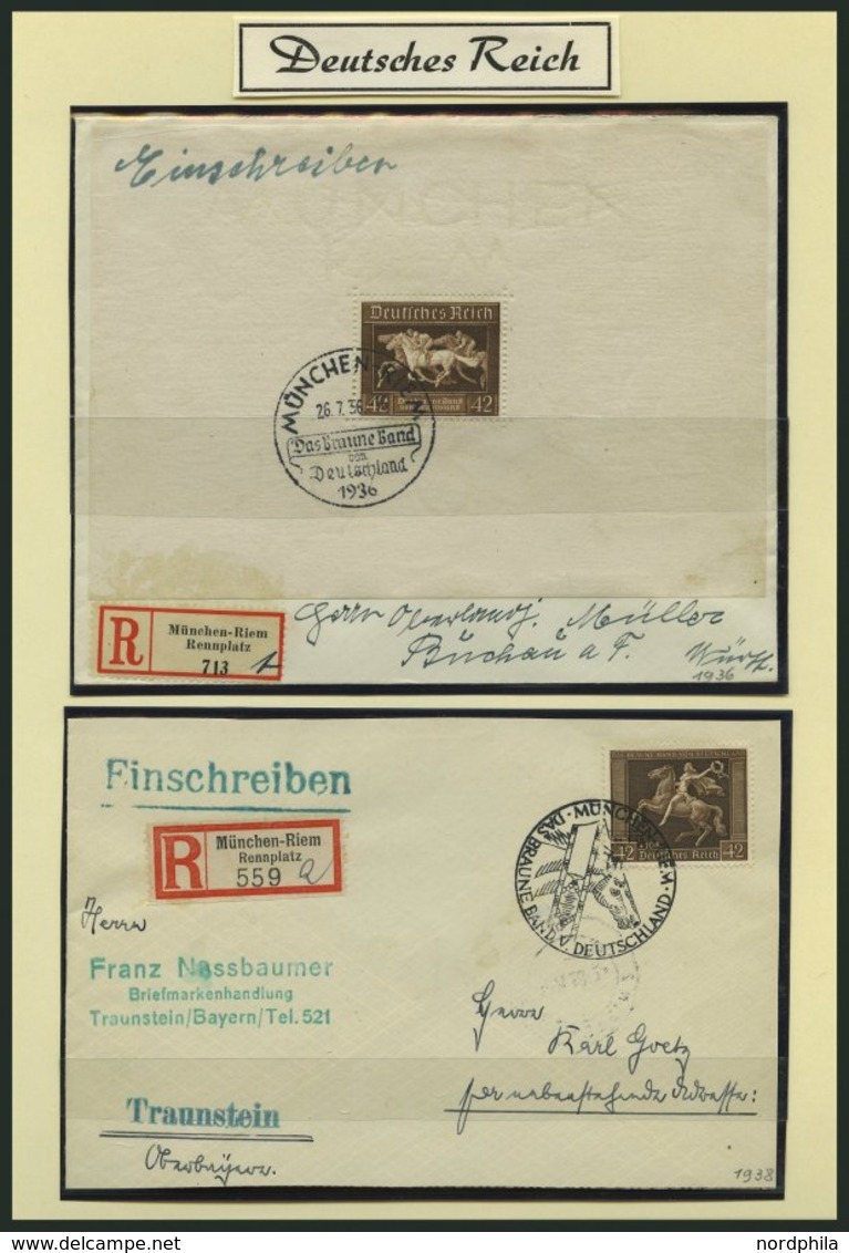 SAMMLUNGEN **,*,Brief,o,BrfStk , 1933-45, reichhaltige saubere Sammlung Dt. Reich, ohne Spitzenwerte aber mit vielen Son