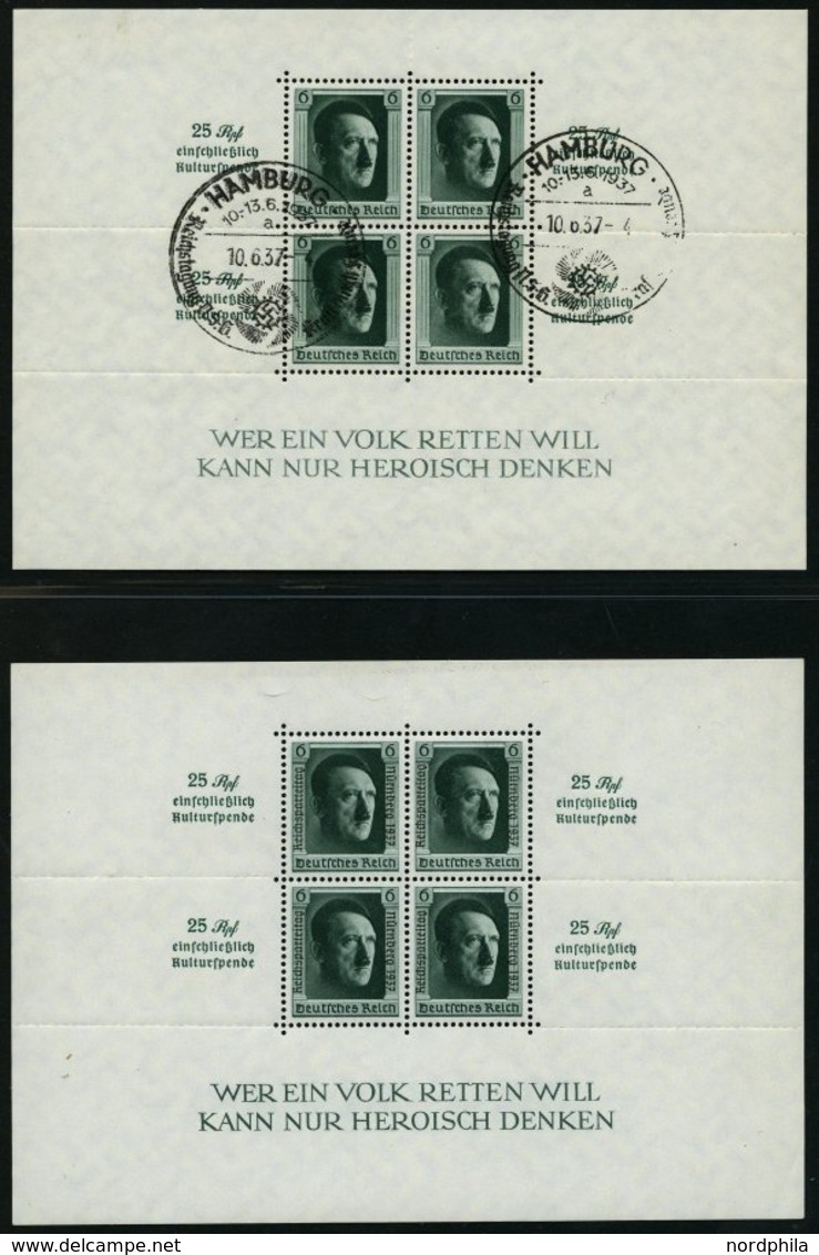 SAMMLUNGEN O,*,** , 1933-1945, Meist Gestempelte Sammlung Dt. Reich Im SAFE-dual Album, Bis Auf Block 2 Und 3 Komplett,  - Oblitérés