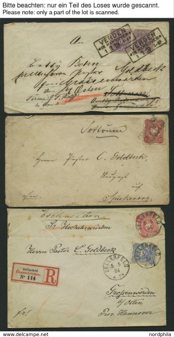 LOTS Ca. 1875-1900, Interessante Partie Von 55 Gebrauchten Belegen, Etwas Unterschiedlich, Besichtigen! - Other & Unclassified