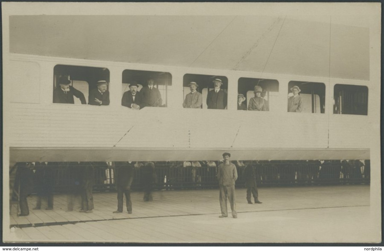 2.8.1911, Luftschiff Schwaben, Fahrt Oos-Frankfurt, Violetter Bordstempel Und Falsch Eingestellter Oos-Tagesstempel 1.7. - Airmail & Zeppelin
