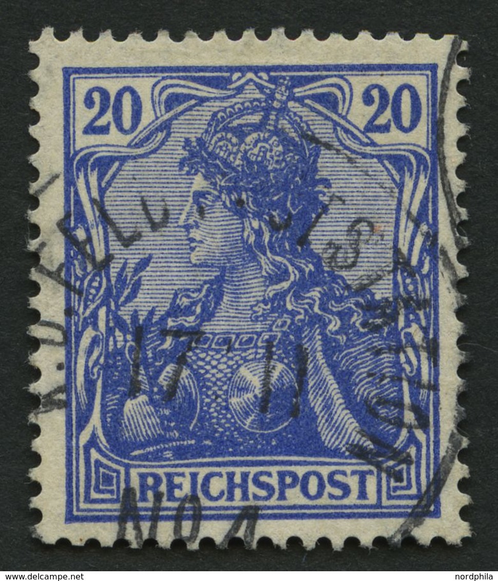 DP CHINA P Vd O, Petschili: 1900, 20 Pf. Reichspost, Stempel K.D. FELD-POSTSTATION No. 4, Pracht, Signiert, Mi. 140.- - Deutsche Post In China