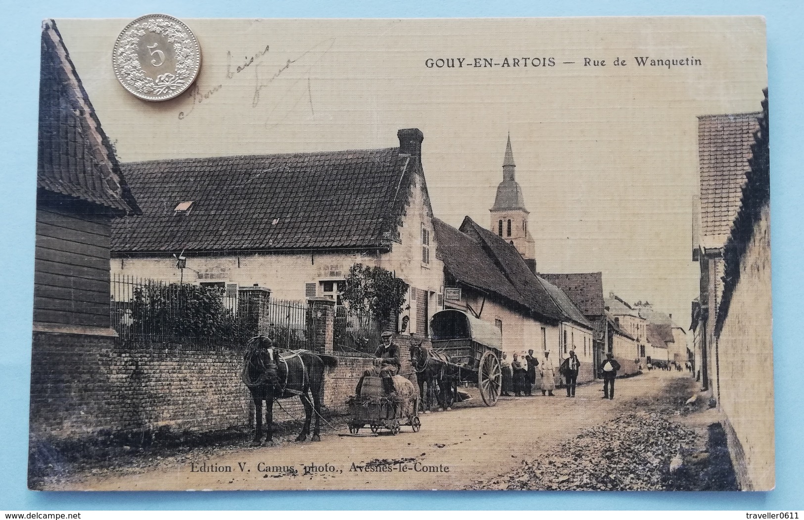 Gouy-en-Artois, Rue De Wanquetin, France, 1914 - Nord-Pas-de-Calais