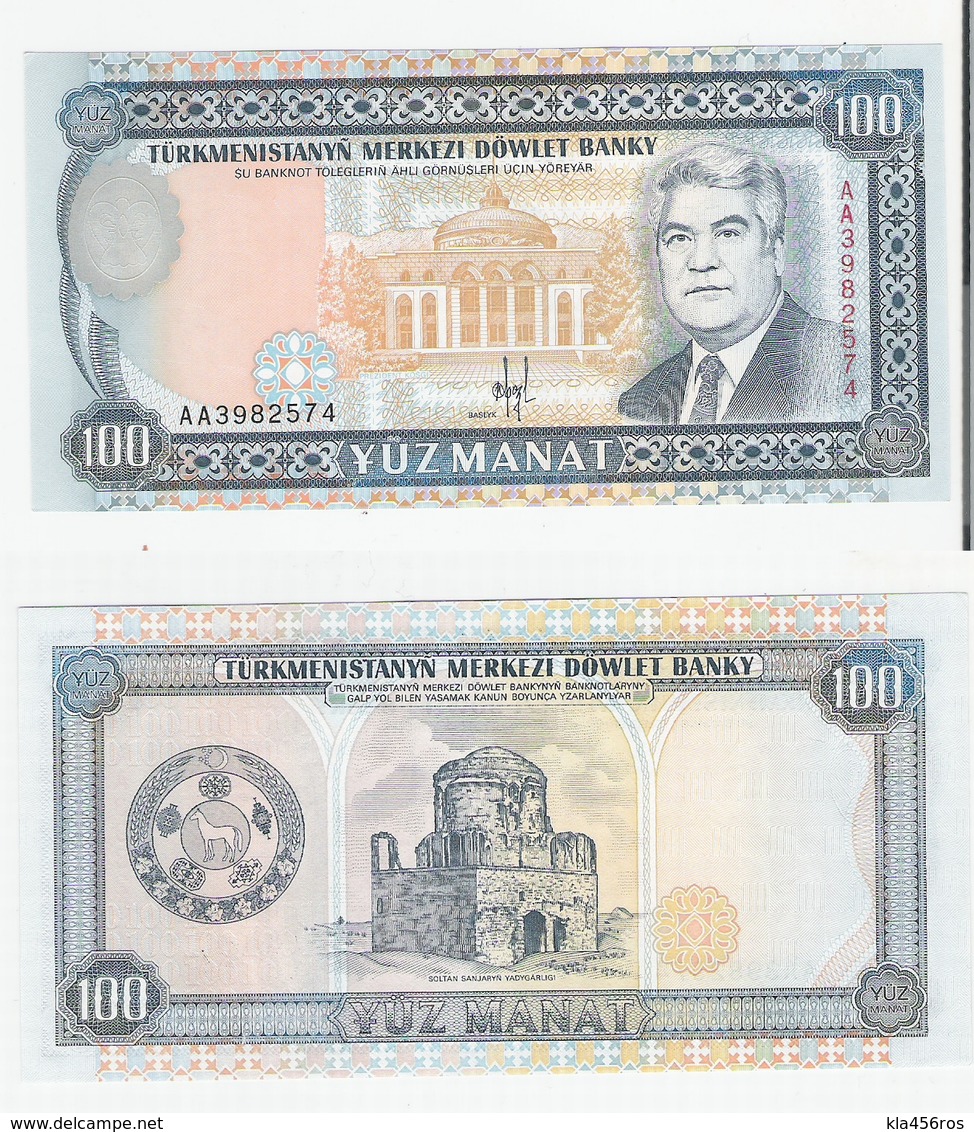 Turkmenistan  P. 6a  100 Manat (1993) UNC - Turkmenistan