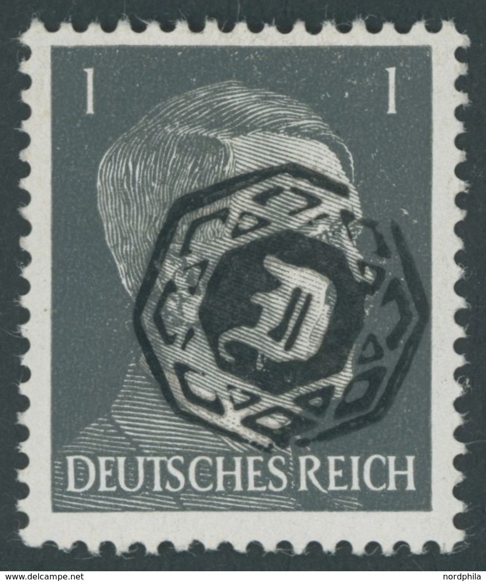 LÖBAU 3a **, 1945, 1 Pf. Dunkelgrau, Postfrisch, Pracht, Gepr. Kunz, Mi. 70.- - Sonstige & Ohne Zuordnung