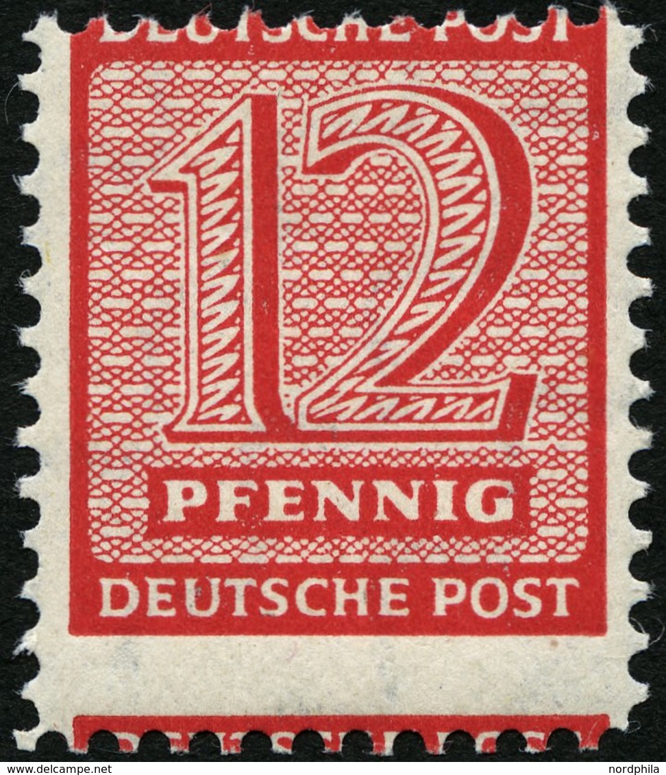 WEST-SACHSEN 119AX **, 1945, 12 Pf. Mügeln, Wz. X, Pracht, Gepr. Dr. Jasch, Mi. 70.- - Sonstige & Ohne Zuordnung