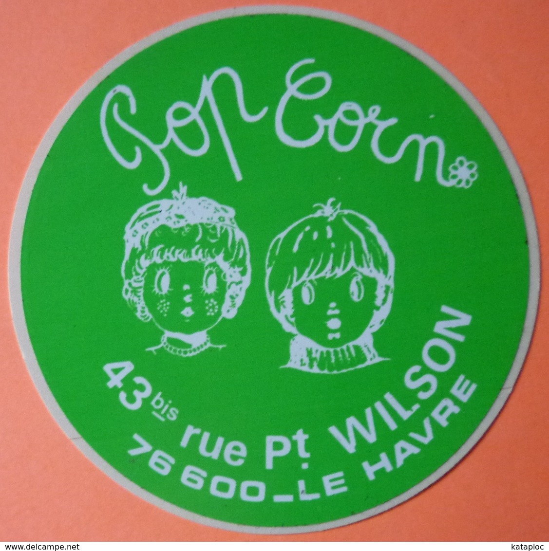 AUTOCOLLANT STICKER - POP CORN - LE HAVRE 76 - Autocollants