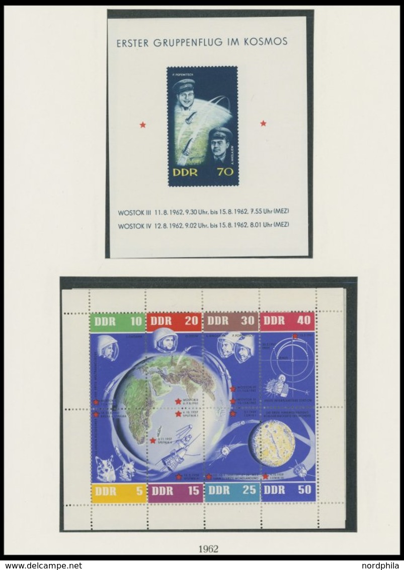 SAMMLUNGEN **, Postfrische Sammlung DDR Von 1953-62 Auf Lindner Falzlosseiten, Ab 1955 In Den Hauptnummern Komplett, Pra - Sammlungen