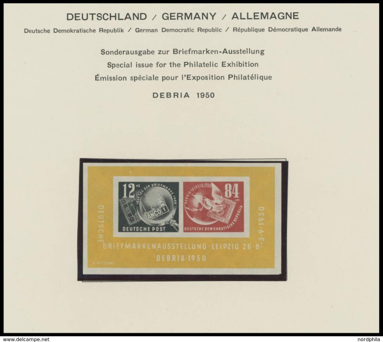 SAMMLUNGEN *,o , Sammlung DDR Bis 1956 Mit Einigen Guten Ersten Ausgaben, Prachterhaltung - Collections