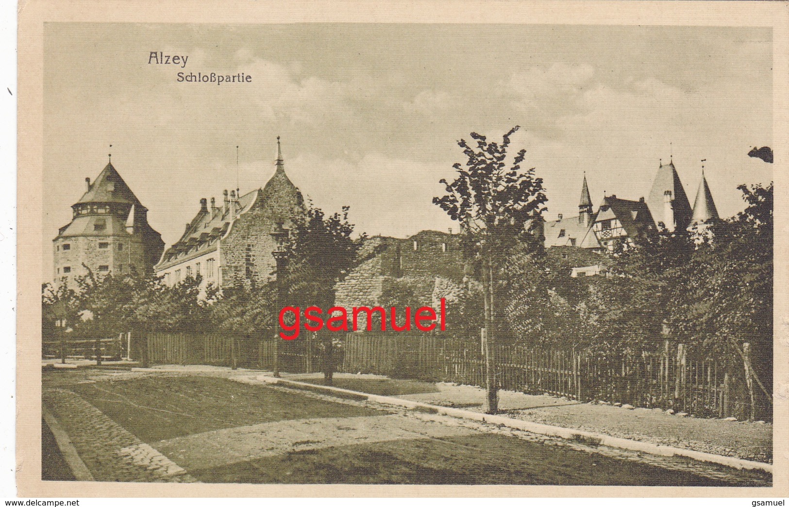 Allemagne  - ALZEY Schlobpartie  - (voir Scan). - Alzey