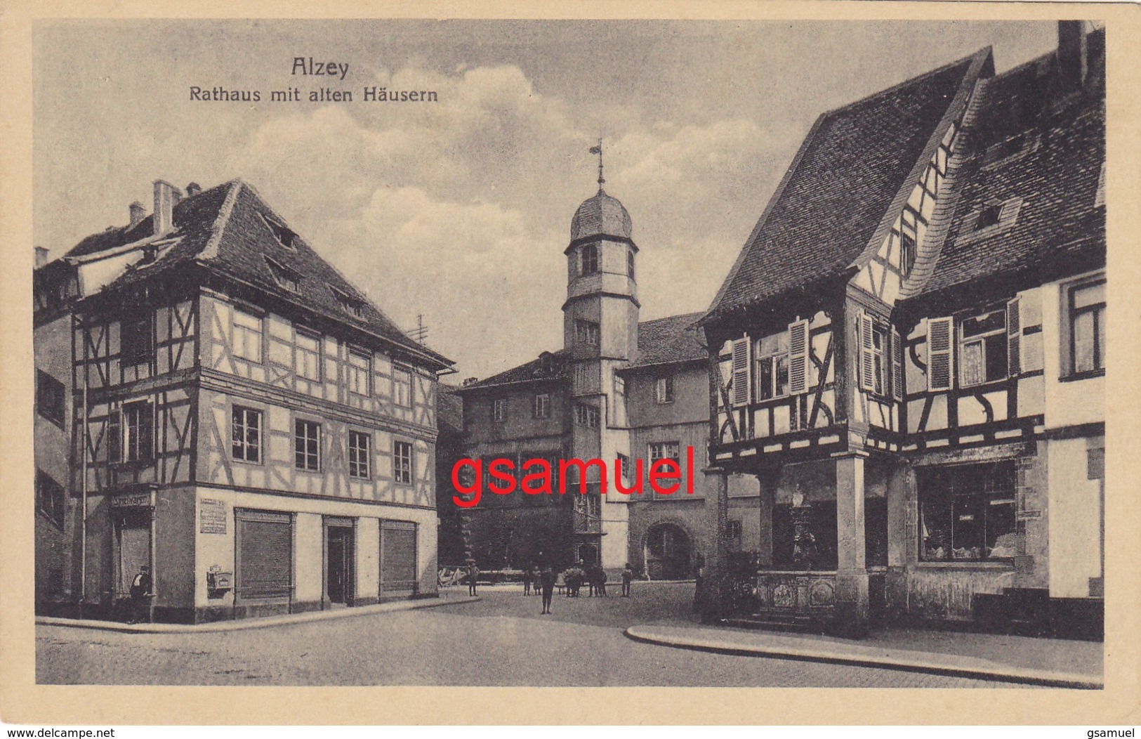 Allemagne  - ALZEY Rathaus Mit Alten Häusern - (voir Scan). - Alzey