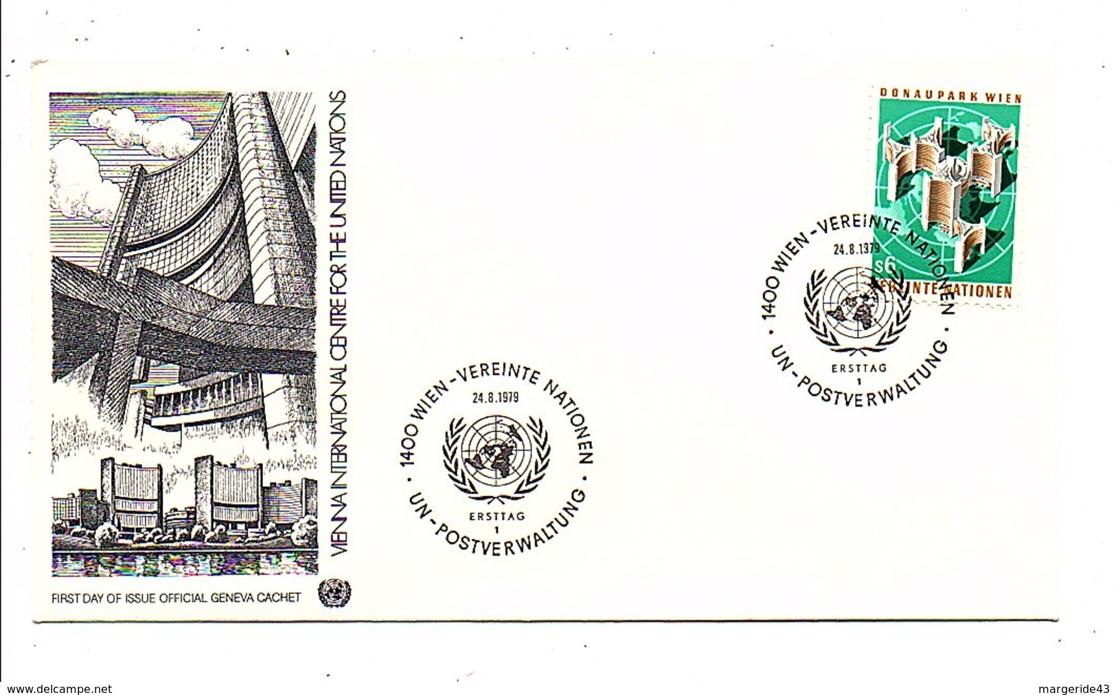 NATIONS UNIES VIENNE FDC 1978 SERIE COURANTE - FDC