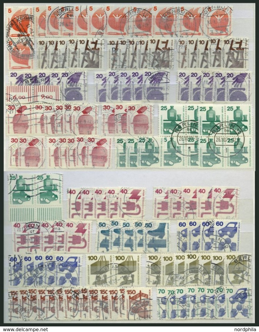 LOTS O, 1966-73, Saubere Dublettenpartie, Komplett, Meist 8-10x, Feinst/Pracht, Mi. Ca. 1700.- - Used Stamps