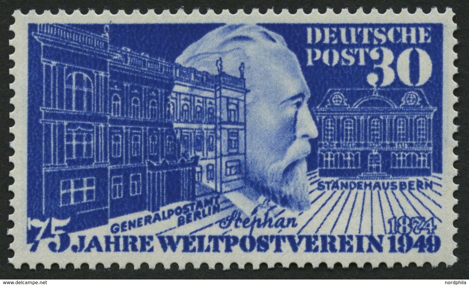 BUNDESREPUBLIK 116 **, 1949, 30 Pf. Stephan, Pracht, Mi. 70.- - Sonstige & Ohne Zuordnung