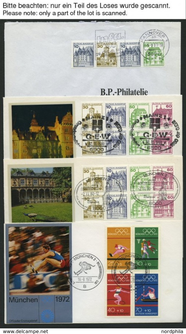 ZUSAMMENDRUCKE 1961-80, 23 Briefe Mit Zusammendruck-Frankaturen, U.a. H-Bl. 22, Meist Pracht - Oblitérés