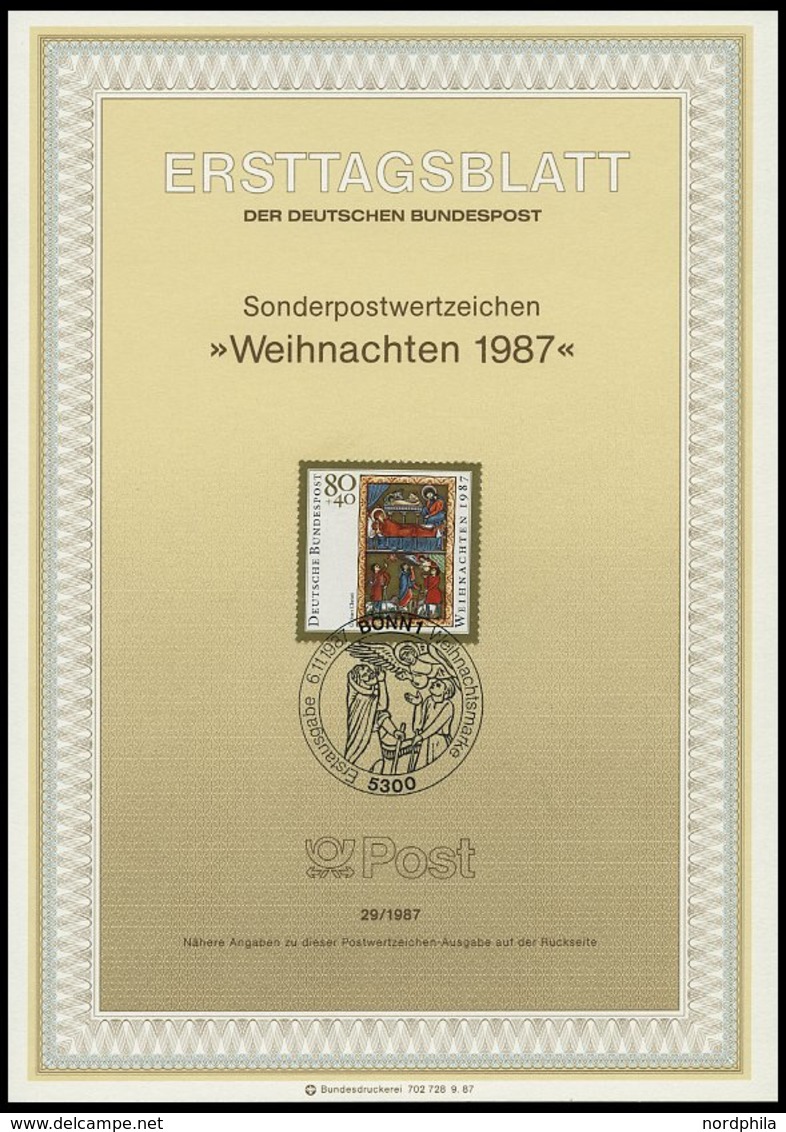 ERSTTAGSBLÄTTER 1306-46 BrfStk, 1987, Kompletter Jahrgang, ETB 1 - 29/87, Pracht - Sonstige & Ohne Zuordnung