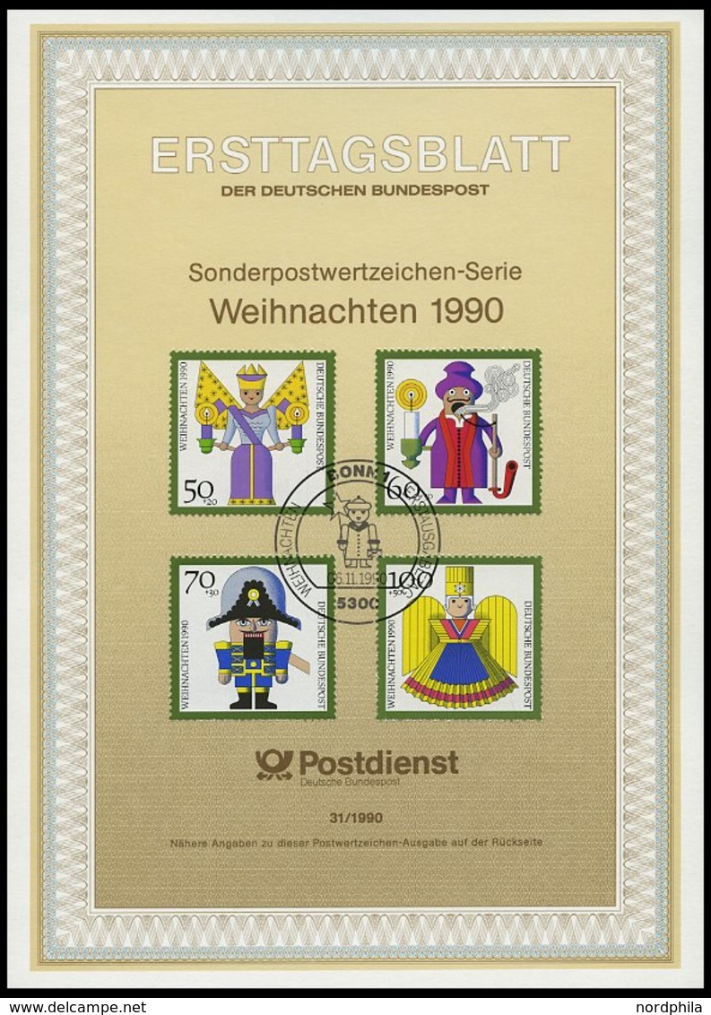 ERSTTAGSBLÄTTER 1444-87 BrfStk, 1990, Kompletter Jahrgang, ETB 1 - 31/90, Pracht - Autres & Non Classés