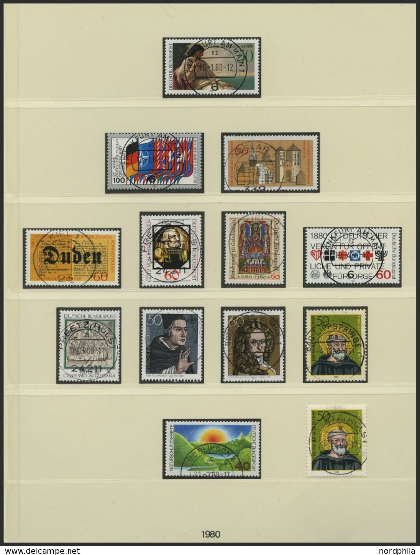 JAHRGÄNGE 1033-1196 O, 1980-83, 4 Komplette Jahrgänge Auf Lindner-Falzlosseiten, Pracht - Autres & Non Classés