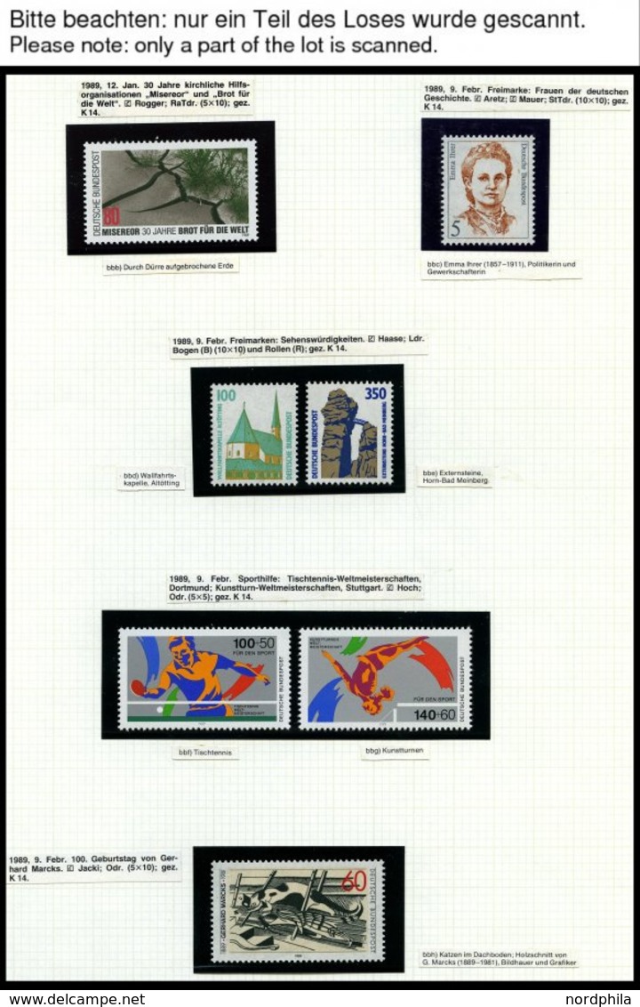 JAHRGÄNGE 1397-1443 **, 1989, In Den Hauptnummern Kompletter Jahrgang, Pracht - Autres & Non Classés