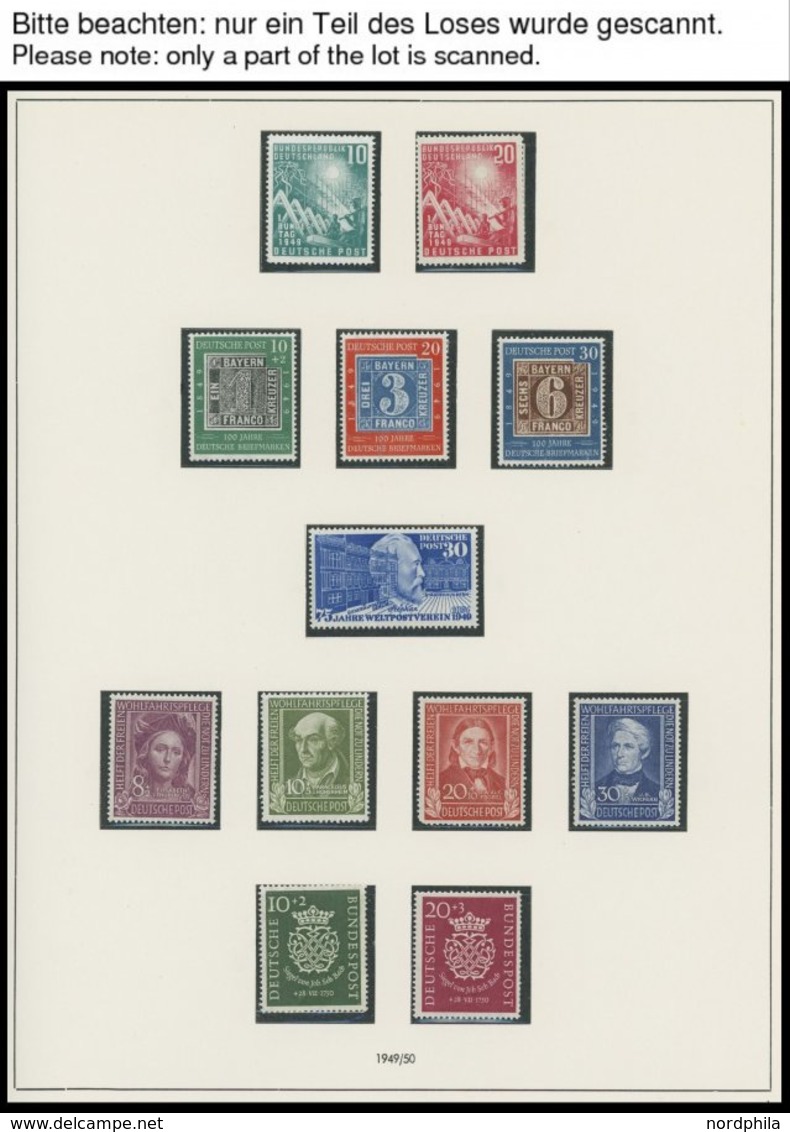SAMMLUNGEN **, Postfrische, Bis Auf Den Posthornsatz In Den Hauptnummern Komplette Sammlung Von 1949-78 Im SAFE Falzlosa - Used Stamps