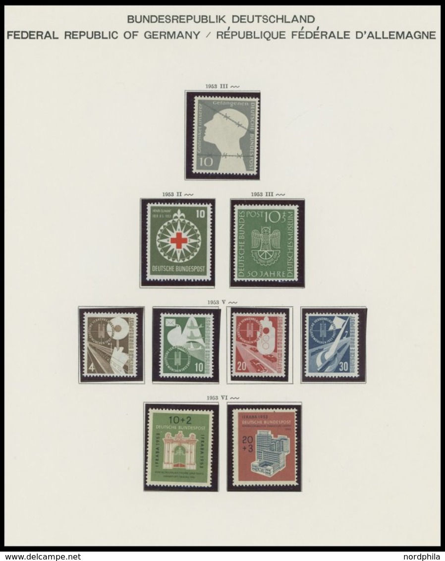 SAMMLUNGEN **, 1949-1980, Postfrische Sammlung Bundesrepublik Bis Auf Den Posthornsatz In Den Hauptnummern Komplette Sam - Used Stamps