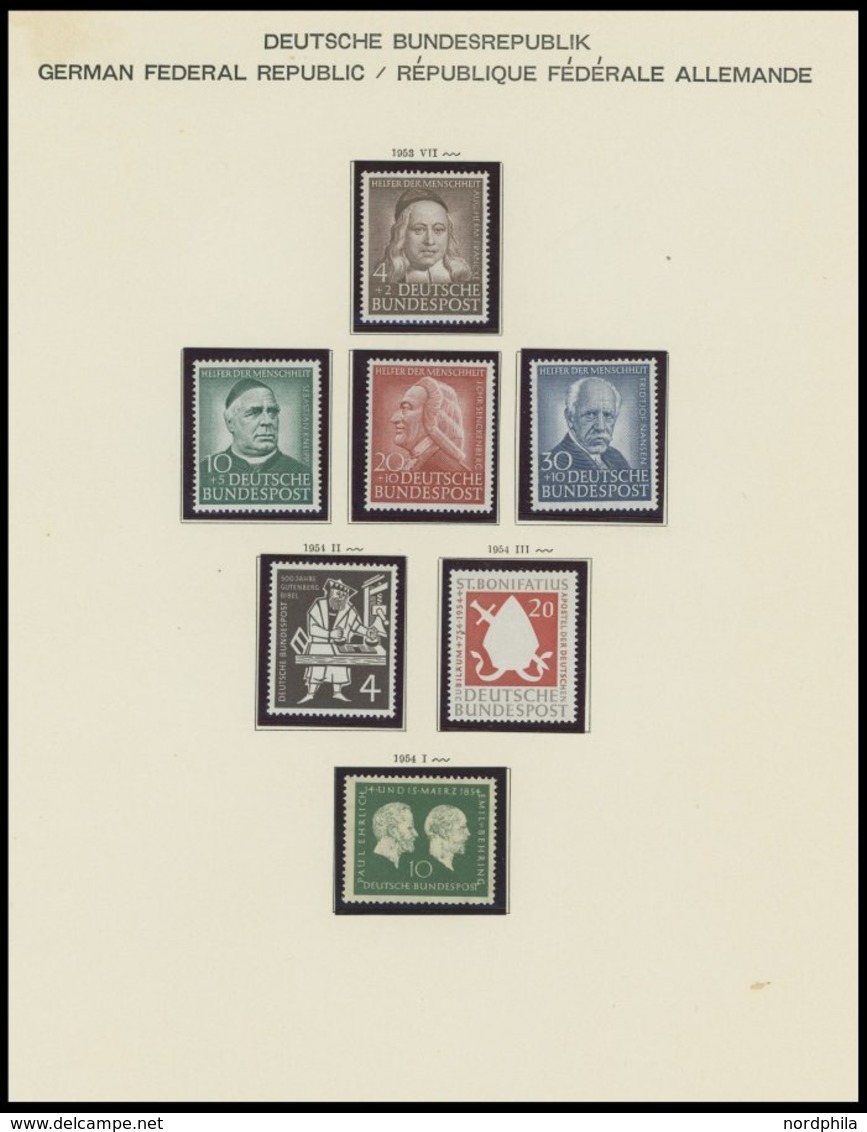 SAMMLUNGEN **, 1949-1980, Postfrische Sammlung Bundesrepublik Bis Auf Den Posthornsatz In Den Hauptnummern Komplette Sam - Used Stamps