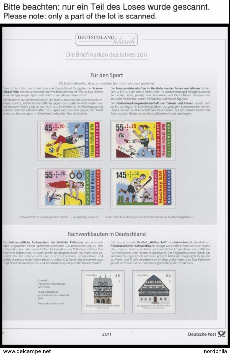 SAMMLUNGEN **, Komplette Postfrische Sammlung Bundesrepublik Von 1996-2012 (Text Bis 2015) In 3 Deutschland Klassik - Al - Oblitérés