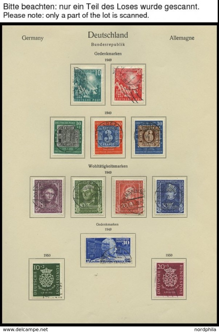 SAMMLUNGEN O, In Den Hauptnummern Komplette Gestempelte Sammlung Bundesrepublik Von 1949-72 Im KA-BE Album, Prachterhalt - Used Stamps
