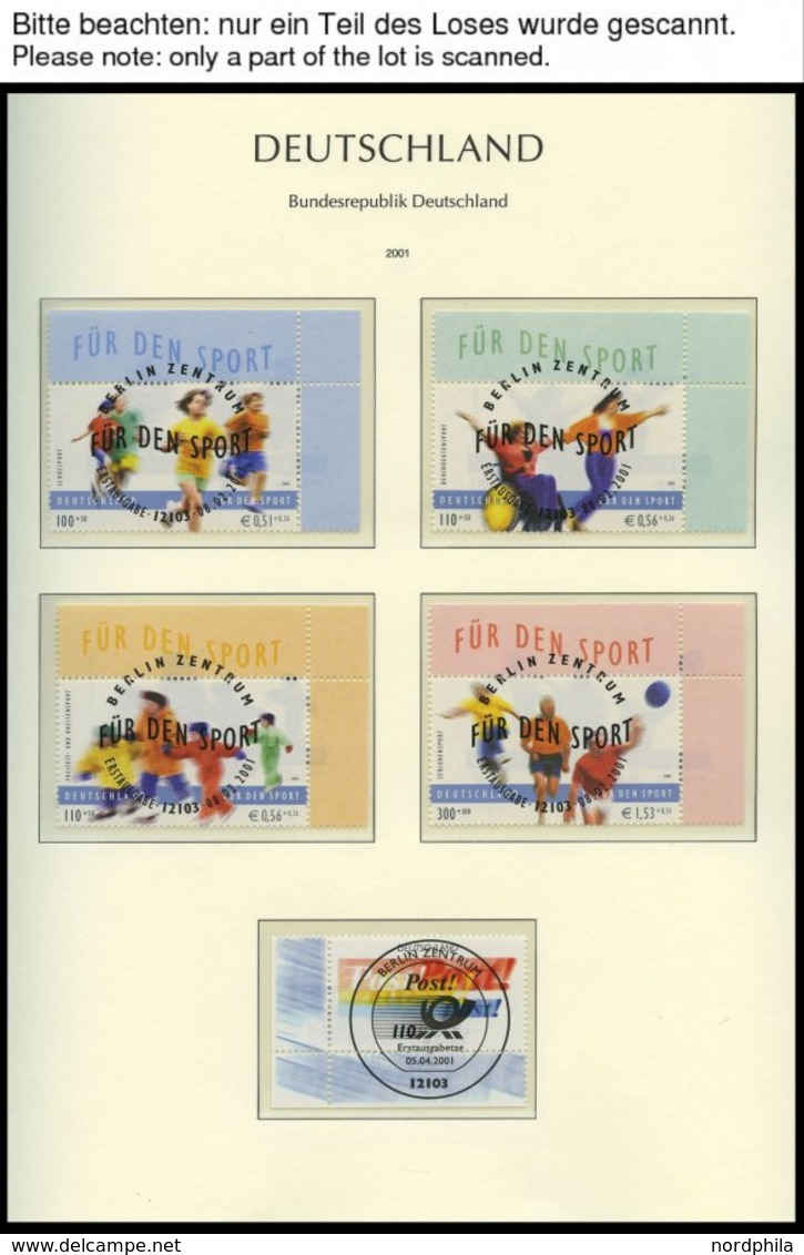 SAMMLUNGEN O, Komplette Gestempelte Sammlung Bundesrepublik Von 1987-2004 In 2 Leuchtturm Falzlosalben, Ab 1995 Eckrands - Gebraucht