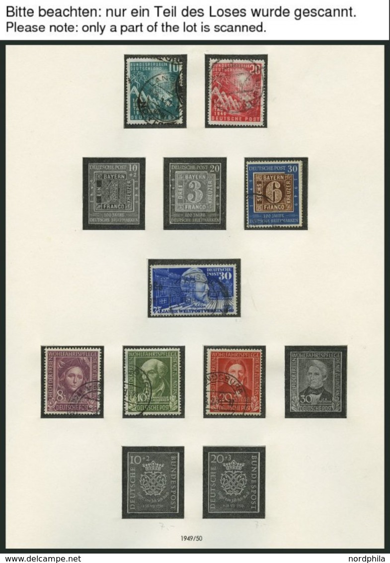 SAMMLUNGEN O, Gestempelte Sammlung Bundesrepublik Von 1949-84 Mit Mittleren Ausgaben In 3 SAFE-Alben, Ab 1955 Bis Auf We - Used Stamps