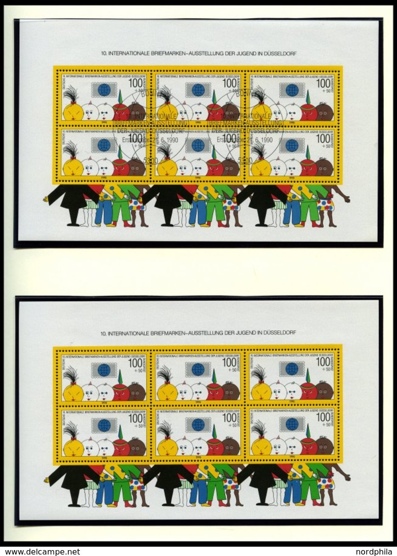 SAMMLUNGEN **,o , überkomplette Sammlung Bundesrepublik Von 1954-2003 (ohne 1986-88) In 12 Leuchtturmalben, Oft Bis Zu 2 - Oblitérés